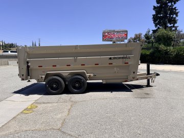 7x16 Iron Bull DTB14 Fully Loaded Dump Trailer | 48" High Sides | 14,999 LB GVWR