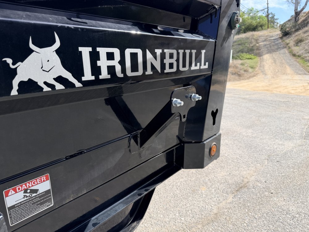 Iron Bull DTB83x12 Dump Trailer - Dual 7K Axles, Hydraulic Jack & Tarp