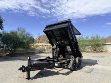 Iron Bull DTB83x12 Dump Trailer - Dual 7K Axles, Hydraulic Jack & Tarp