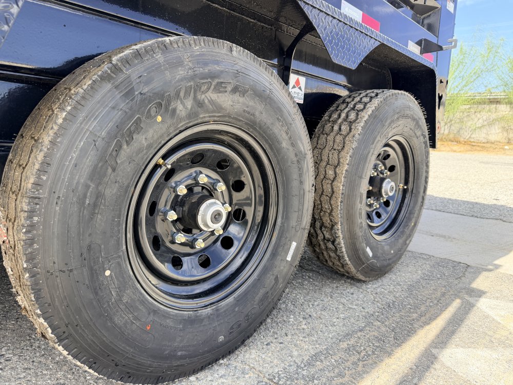 Iron Bull DTB83x12 Dump Trailer - Dual 7K Axles, Hydraulic Jack & Tarp