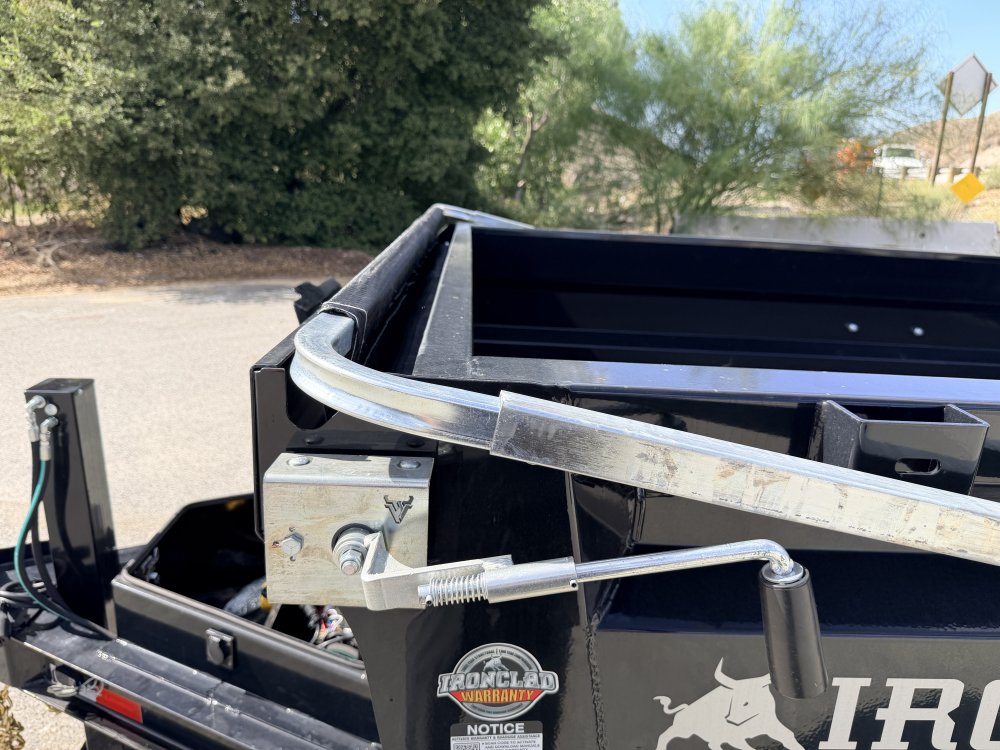 Iron Bull DTB83x12 Dump Trailer - Dual 7K Axles, Hydraulic Jack & Tarp