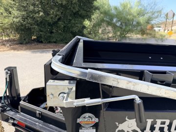 Iron Bull DTB83x12 Dump Trailer - Dual 7K Axles, Hydraulic Jack & Tarp