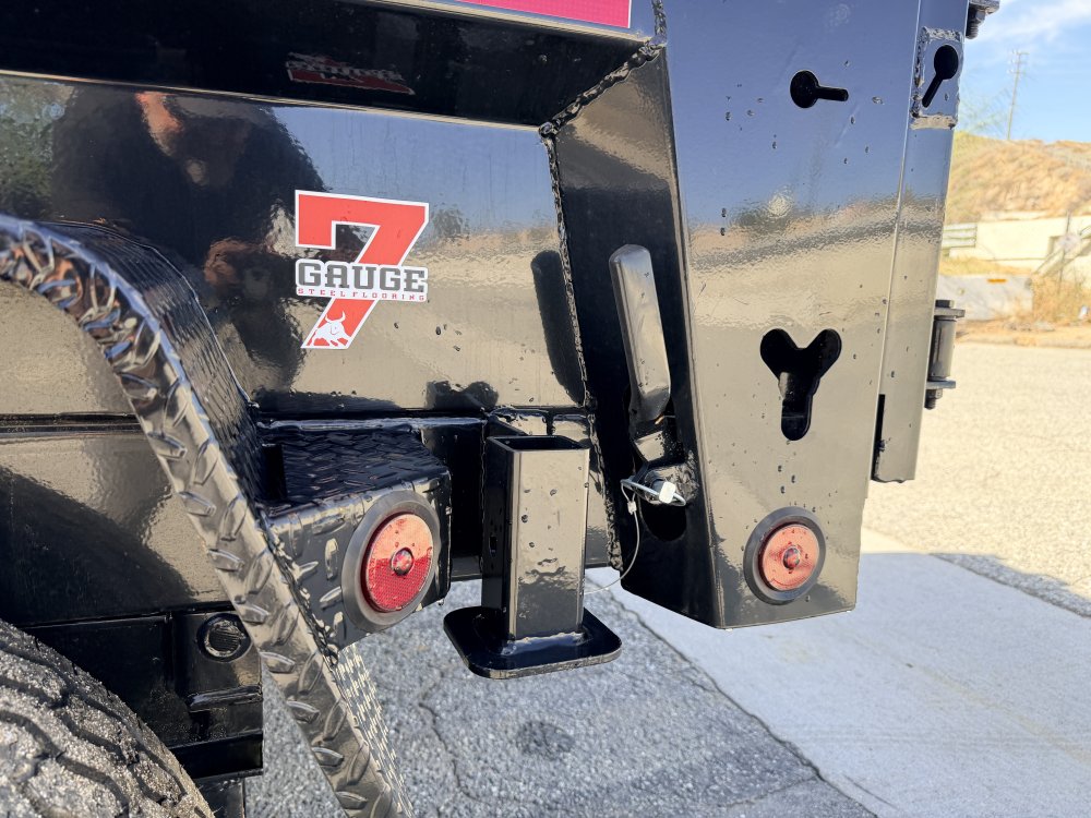 IronBull DTB83x12 Dump Trailer - Dual 7K Axles, 36" Sides, Hydraulic Jack & Tarp