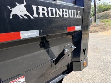IronBull DTB83x12 Dump Trailer - Dual 7K Axles, 36" Sides, Hydraulic Jack & Tarp