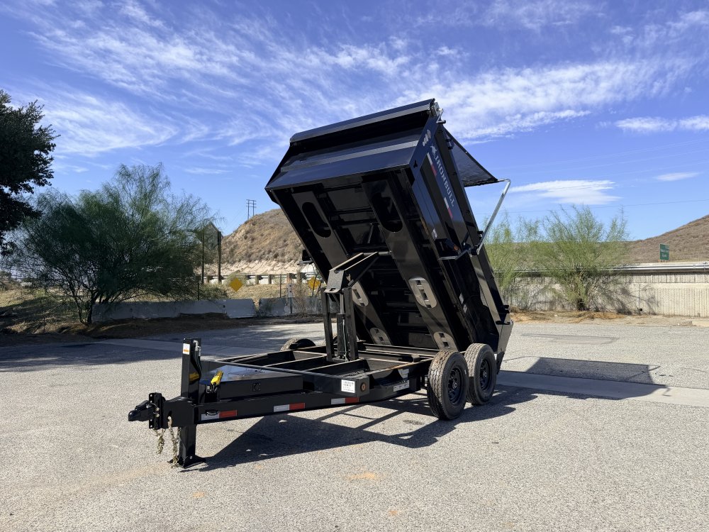 IronBull DTB83x12 Dump Trailer - Dual 7K Axles, 36" Sides, Hydraulic Jack & Tarp
