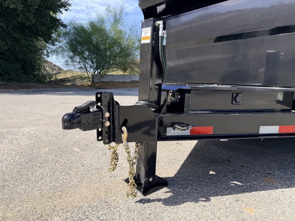 IronBull DTB83x12 Dump Trailer - Dual 7K Axles, 36" Sides, Hydraulic Jack & Tarp