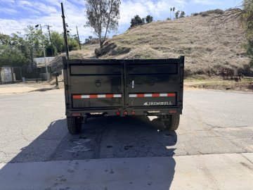 IronBull DTB83x12 Dump Trailer - Dual 7K Axles, 36" Sides, Hydraulic Jack & Tarp