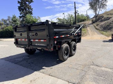 IronBull DTB83x12 Dump Trailer - Dual 7K Axles, 36" Sides, Hydraulic Jack & Tarp