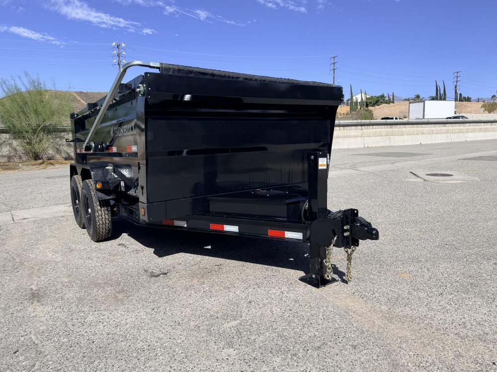IronBull DTB83x12 Dump Trailer - Dual 7K Axles, 36" Sides, Hydraulic Jack & Tarp
