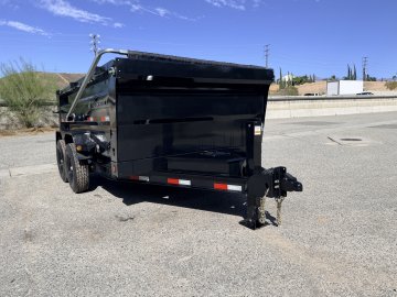 IronBull DTB83x12 Dump Trailer - Dual 7K Axles, 36" Sides, Hydraulic Jack & Tarp
