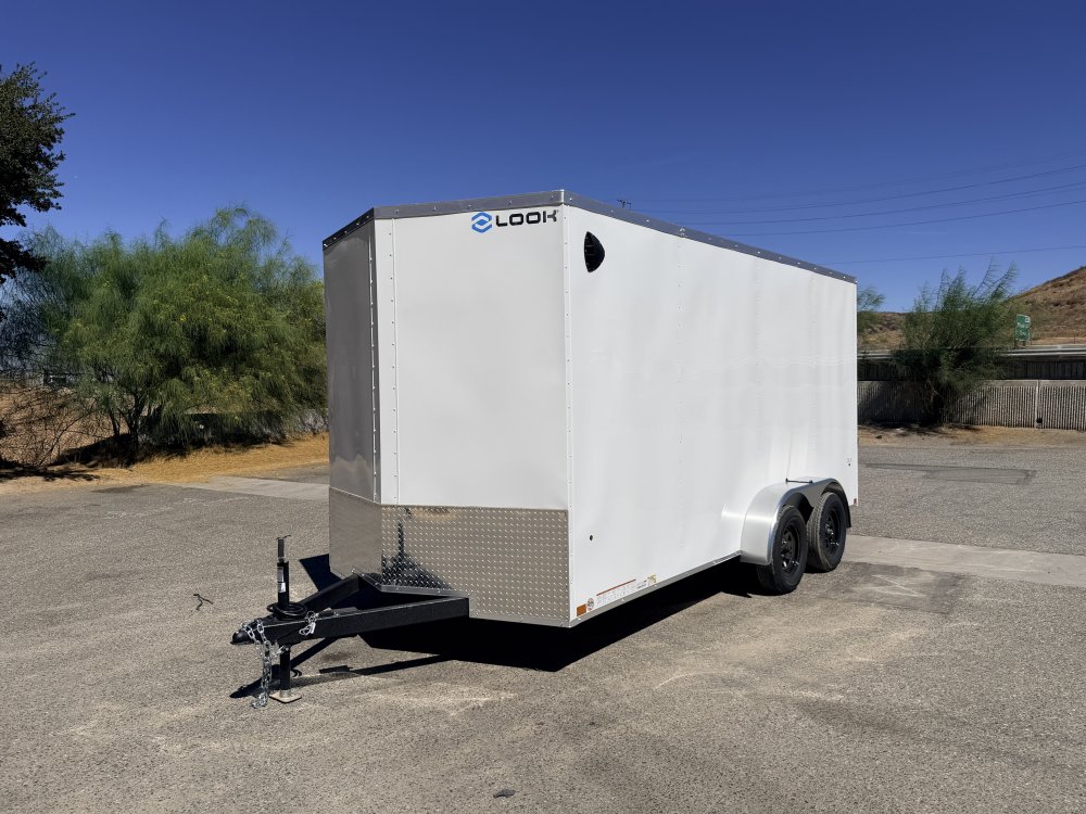 LOOK ST DLX 7x16 Enclosed Cargo Trailer | 7K GVWR | Side Door | Ramp Door