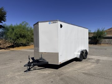LOOK ST DLX 7x16 Enclosed Cargo Trailer | 7K GVWR | Side Door | Ramp Door