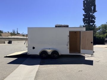 LOOK ST DLX 7x16 Enclosed Cargo Trailer | 7K GVWR | Side Door | Ramp Door - Tandem Axle