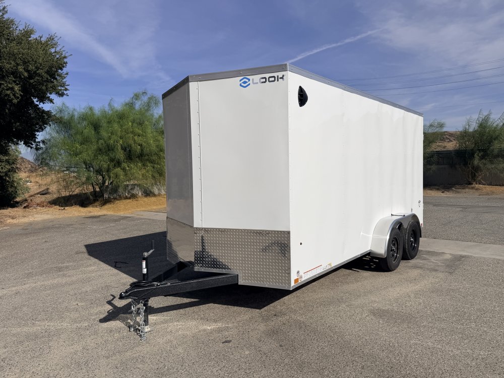 7x16 LOOK ST DLX Enclosed Cargo Trailer | Double Rear Cargo Doors | 7,000 LB GVWR