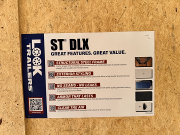 7x16 LOOK ST DLX Enclosed Cargo Trailer | Double Rear Cargo Doors | 7,000 LB GVWR
