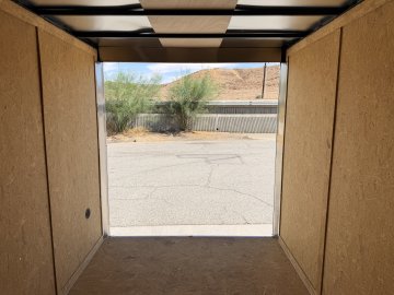 7x12 ST DLX Flat Top V-Nose Enclosed Cargo Trailer - 7,000 LB GVWR - 84" Interior Height - Cargo Doors