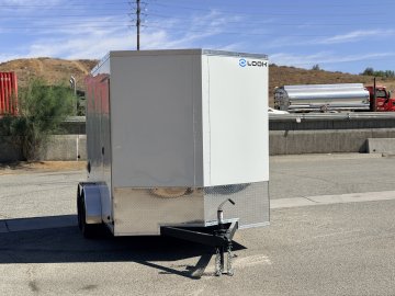 7x12 ST DLX Flat Top V-Nose Enclosed Cargo Trailer - 7,000 LB GVWR - 84" Interior Height