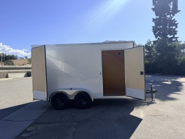 7x14 LOOK ST DLX Tandem Axle Enclosed Cargo Trailer | Cargo Doors | Side Door | 7,000 LB GVWR