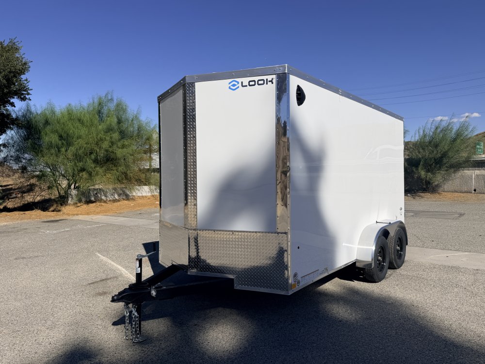 7x14 LOOK ST DLX Tandem Axle Enclosed Cargo Trailer | Cargo Doors | Side Door | 7,000 LB GVWR