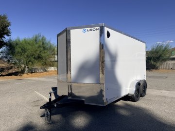 7x14 LOOK ST DLX Tandem Axle Enclosed Cargo Trailer | Cargo Doors | Side Door | 7,000 LB GVWR