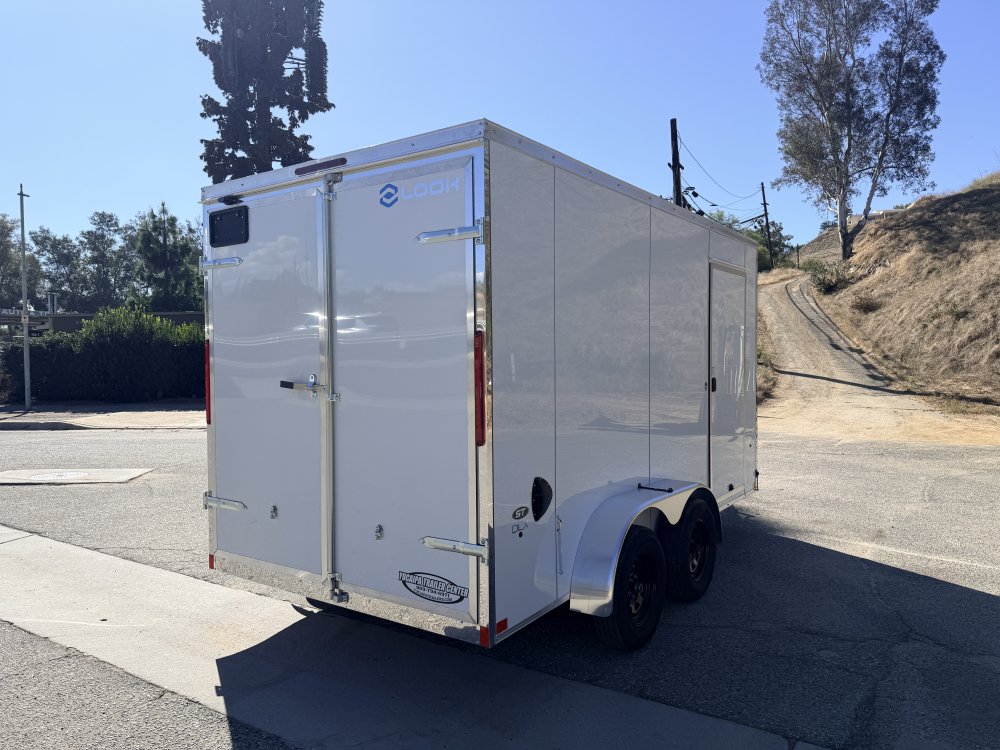 7x14 LOOK ST DLX Tandem Axle Enclosed Cargo Trailer | Cargo Doors | Side Door | 7,000 LB GVWR