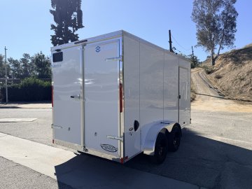 7x14 LOOK ST DLX Tandem Axle Enclosed Cargo Trailer | Cargo Doors | Side Door | 7,000 LB GVWR