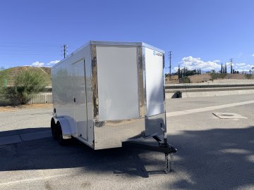 7x14 LOOK ST DLX Tandem Axle Enclosed Cargo Trailer | Cargo Doors | Side Door | 7,000 LB GVWR