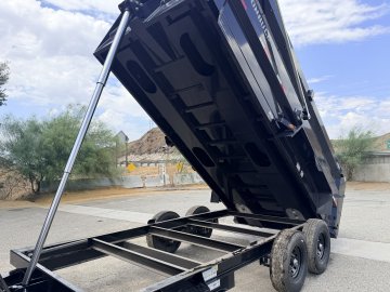 7x16 Iron Bull DTB Dump Trailer | 48" Sides | 14,999 LB GVWR | Telescopic Hoist