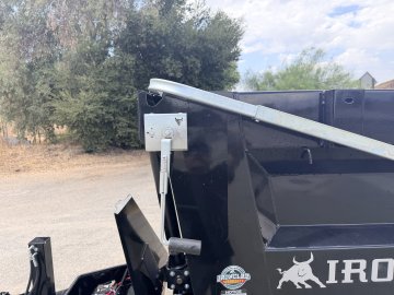 7x16 Iron Bull DTB Dump Trailer | 48" Sides | 14,999 LB GVWR | Telescopic Hoist
