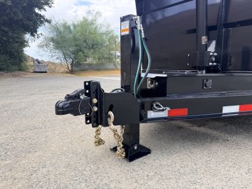 7x16 Iron Bull DTB Dump Trailer | 48" Sides | 14,999 LB GVWR | Telescopic Hoist