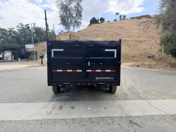 7x16 Iron Bull DTB Dump Trailer | 48" Sides | 14,999 LB GVWR | Telescopic Hoist