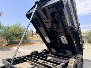 7x12 Iron Bull DTB Dump Trailer | 48" Sides | 14,999 LB GVWR | Telescopic Hoist