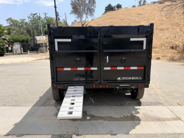 7x12 Iron Bull DTB Dump Trailer | 48" Sides | 14,999 LB GVWR | Telescopic Hoist