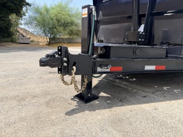7x12 Iron Bull DTB Dump Trailer | 48" Sides | 14,999 LB GVWR | Telescopic Hoist
