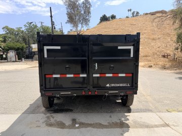 7x12 Iron Bull DTB Dump Trailer | 48" Sides | 14,999 LB GVWR | Telescopic Hoist