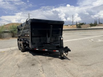 7x12 Iron Bull DTB Dump Trailer | 48" Sides | 14,999 LB GVWR | Telescopic Hoist