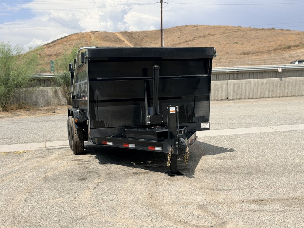 7x12 Iron Bull DTB Dump Trailer | 48" Sides | 14,999 LB GVWR | Telescopic Hoist