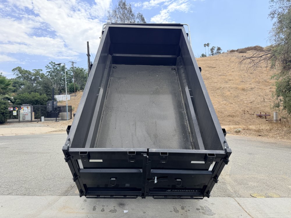 7x14 Iron Bull DTB14 Dump Trailer | 48" Sides | Telescopic Hoist | 14,999 LB GVWR