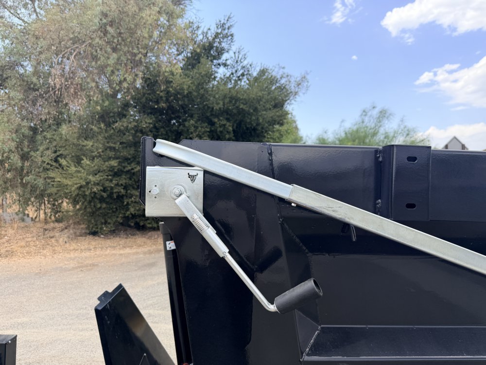 7x14 Iron Bull DTB14 Dump Trailer | 48" Sides | Telescopic Hoist | 14,999 LB GVWR