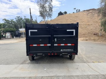 7x14 Iron Bull DTB14 Dump Trailer | 48" Sides | Telescopic Hoist | 14,999 LB GVWR