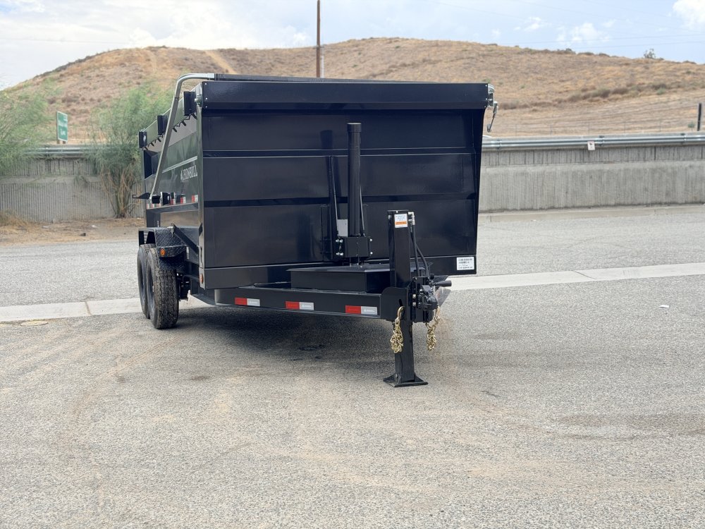 7x14 Iron Bull DTB14 Dump Trailer | 48" Sides | Telescopic Hoist | 14,999 LB GVWR