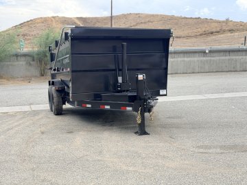 7x14 Iron Bull DTB14 Dump Trailer | 48" Sides | Telescopic Hoist | 14,999 LB GVWR