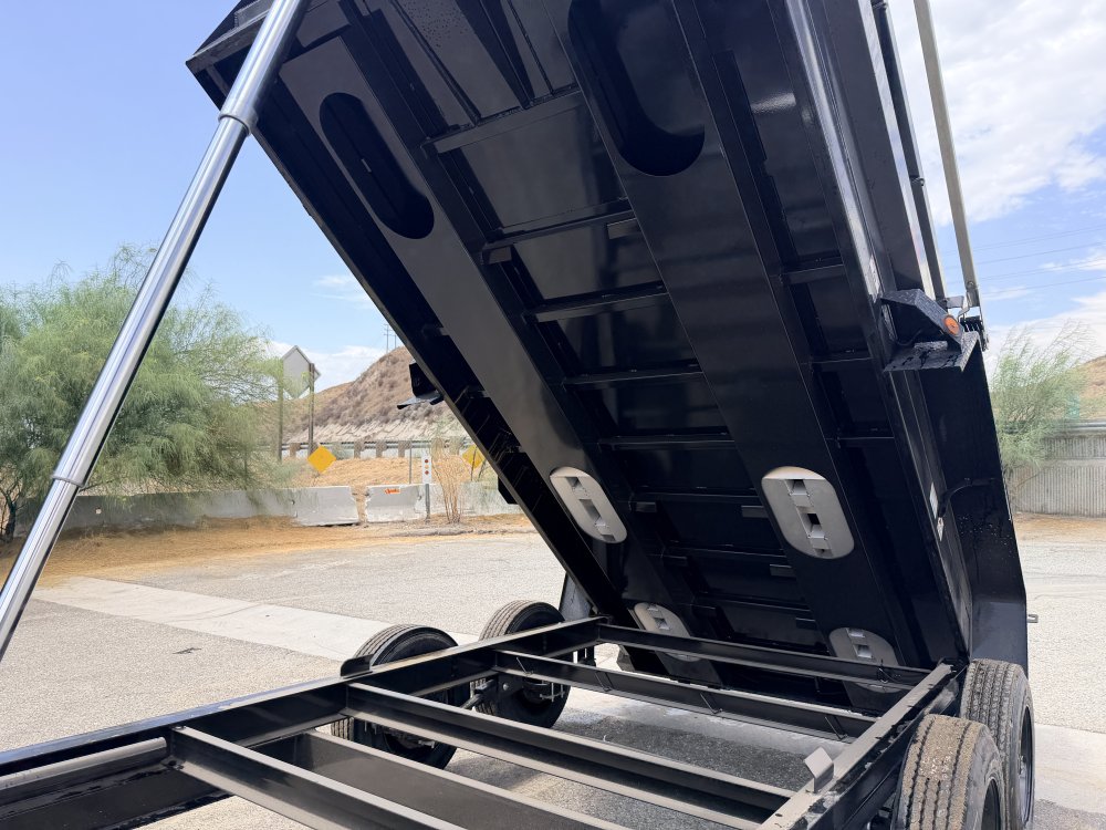 7x14 Iron Bull DTB14 Dump Trailer | 24" Sides | Dual 8K Oil Bath Axles | 16K GVWR