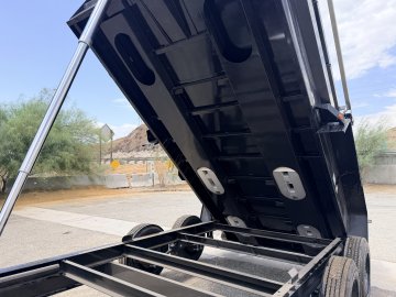 7x14 Iron Bull DTB14 Dump Trailer | 24" Sides | Dual 8K Oil Bath Axles | 16K GVWR
