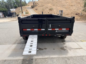 7x14 Iron Bull DTB14 Dump Trailer | 24" Sides | Dual 8K Oil Bath Axles | 16K GVWR