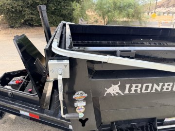 7x14 Iron Bull DTB14 Dump Trailer | 24" Sides | Dual 8K Oil Bath Axles | 16K GVWR