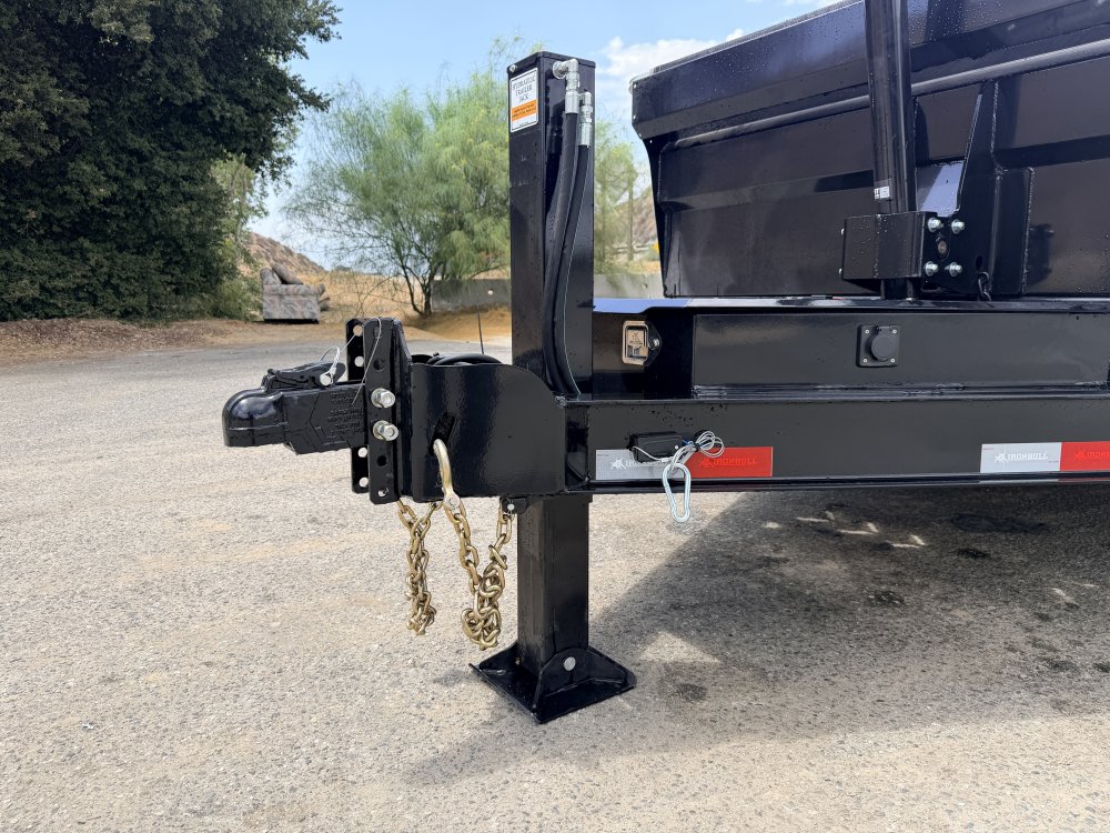 7x14 Iron Bull DTB14 Dump Trailer | 24" Sides | Dual 8K Oil Bath Axles | 16K GVWR