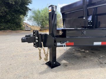 7x14 Iron Bull DTB14 Dump Trailer | 24" Sides | Dual 8K Oil Bath Axles | 16K GVWR
