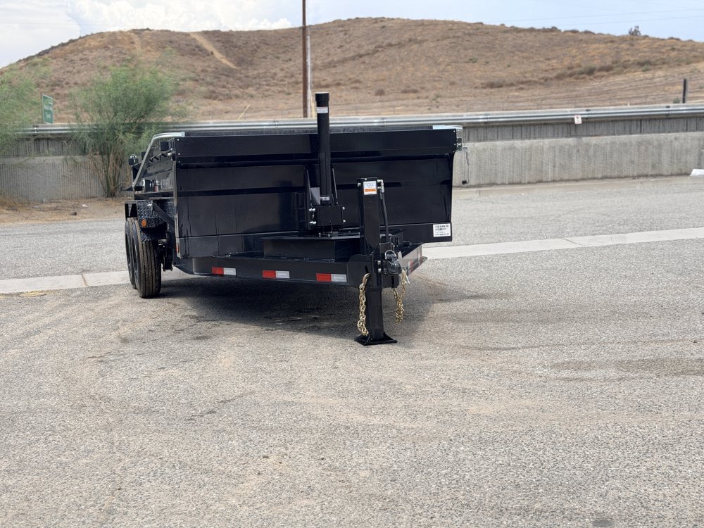 7x14 Iron Bull DTB14 Dump Trailer | 24" Sides | Dual 8K Oil Bath Axles | 16K GVWR