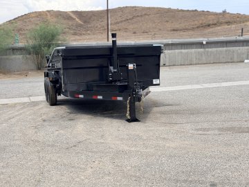 7x14 Iron Bull DTB14 Dump Trailer | 24" Sides | Dual 8K Oil Bath Axles | 16K GVWR